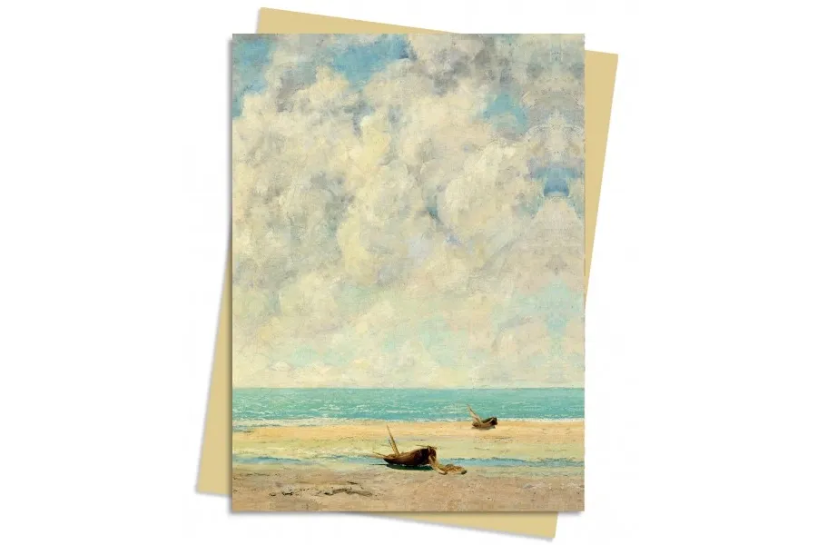 obrazek 1 Pakiet kartek na życzenia (Gustave Courbet: Spokojne Morze) - Flame Tree Publishing