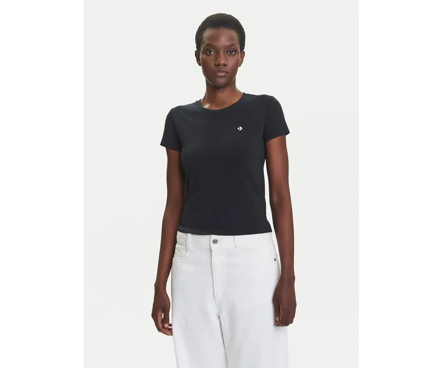 obrazek 1 Converse T-Shirt 10027252-A02 Czarny Slim Fit