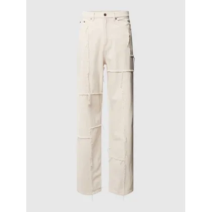 Zdjęcie Jeansy o kroju regular fit w patchworkowym stylu