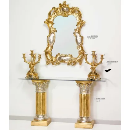Picture Royal candlestick 4 lights with base - Valle d'oro Patchi