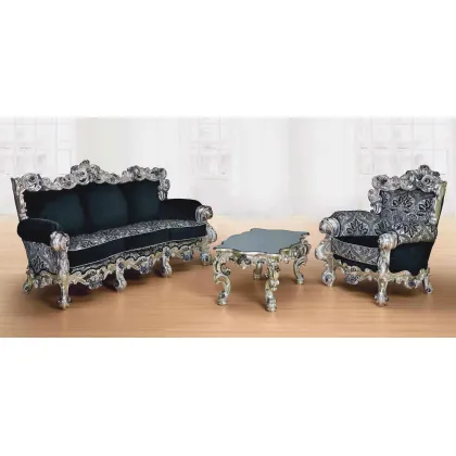 Zdjęcie Piękna włoska bogato zdobiona sofa w stylu antycznym – Morello Gianpaolo