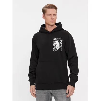 Zdjęcie Calvin Klein Jeans Bluza Modern Metals Graphic J30J324626 Czarny Regular Fit