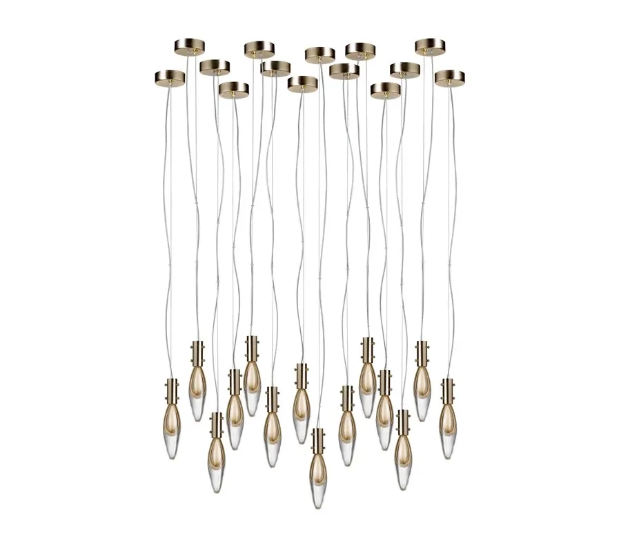 obrazek 5 Designerska lampa wisząca ze szkła Murano wykonana techniką „rozproszonego szkła” – Il Paralume Marina