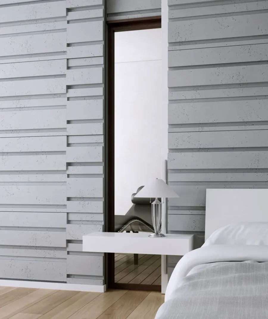 obrazek 1 120x60 cm VT - PB13 (KS kość słoniowa) KOD - panel dekor 3D beton architektoniczny