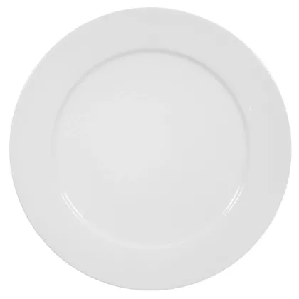 Zdjęcie Luksusowy biały porcelanowy talerz dekoracyjny 30 cm - Seltmann Weiden