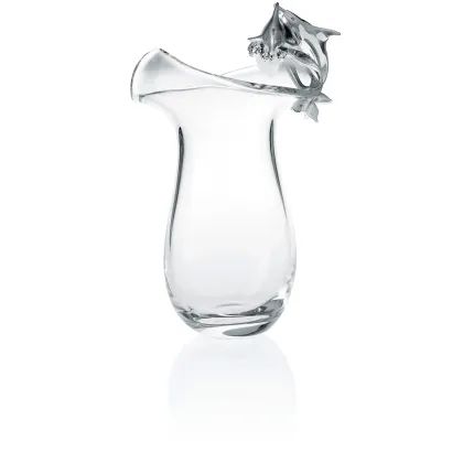 Zdjęcie Śliczny wazon z posrebrzanymi delfinami - Linea Argenti