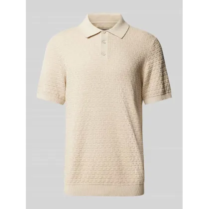 Zdjęcie Koszulka polo o kroju regular fit z fakturowanym wzorem