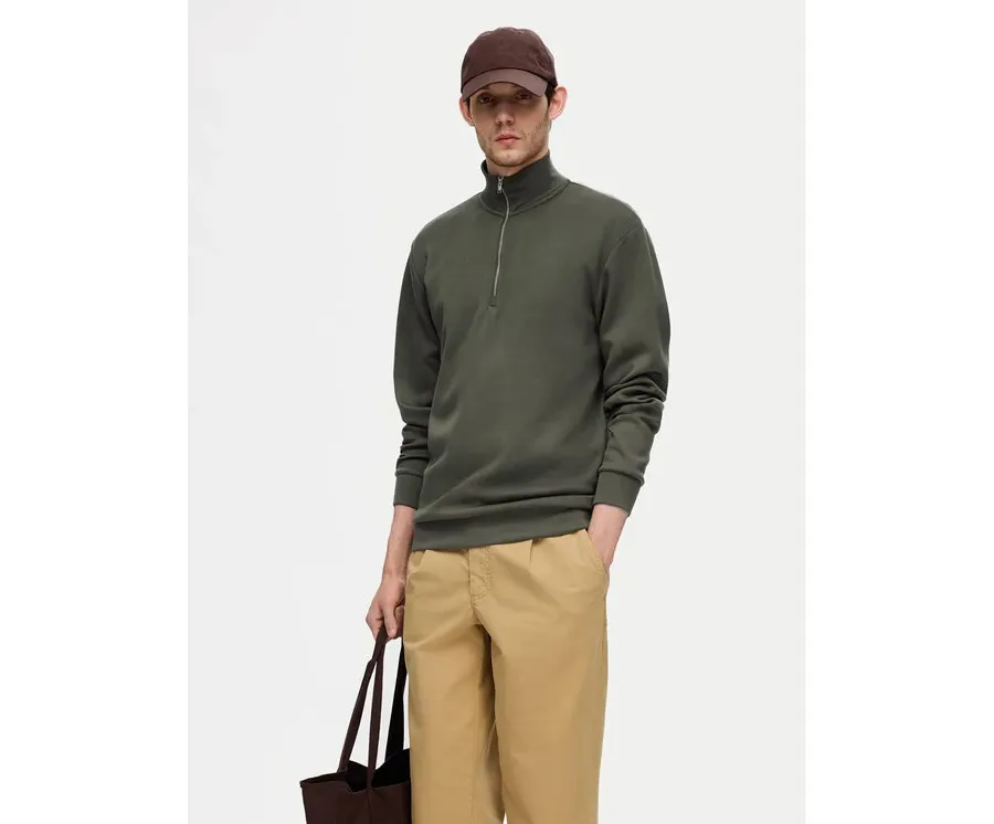 obrazek 1 Selected Homme Bluza 16094477 Zielony Regular Fit