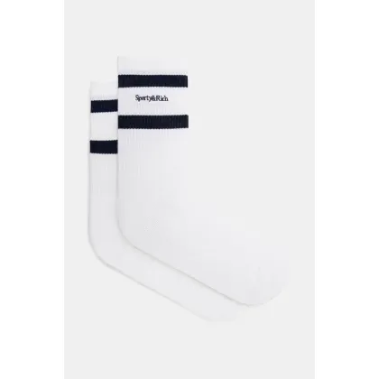 Zdjęcie Sporty & Rich skarpetki Serif Logo kolor biały AC026511300WH01