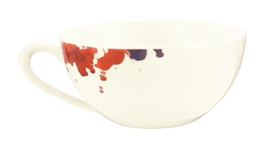 obrazek 2 Porcelanowa filiżanka do herbaty zdobiona motywem kwiatu geranium w stylu klasycznym – Tettau