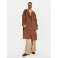 Zdjęcie Weekend Max Mara Płaszcz wełniany Resina 2425016092 Brązowy Regular Fit