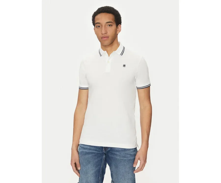 obrazek 1 G-Star Raw Polo Dunda D17127-5864 Biały Regular Fit