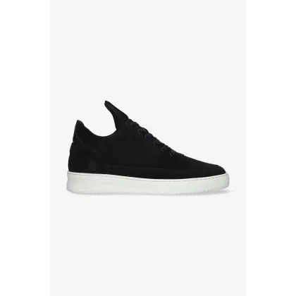 Zdjęcie Filling Pieces sneakersy zamszowe Low Top Perforated 10120101861 kolor czarny
