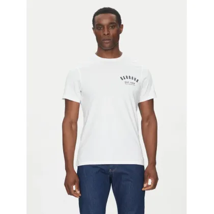 Zdjęcie Barbour T-Shirt Preppy MTS0502WH11 Biały Tailored Fit