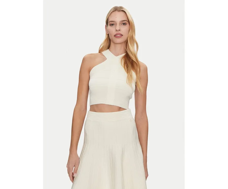 obrazek 1 Guess Top W5GR32 Z2XY0 Biały Regular Fit
