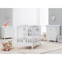 Zdjęcie Niepowtarzalna biała komoda do sypialni niemowlęcej - Italbaby
