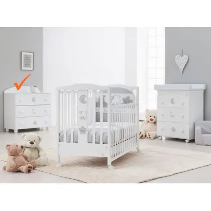Zdjęcie Niepowtarzalna biała komoda do sypialni niemowlęcej - Italbaby