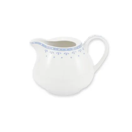 Zdjęcie Porcelanowy dzbanek na mleko ze zdobieniem w kolorze niebieskim z kolekcji HyggeLine – Leander