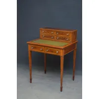 Zdjęcie Eleganckie biurko w stylu edwardiańskim z drzewa różanego - antyk
