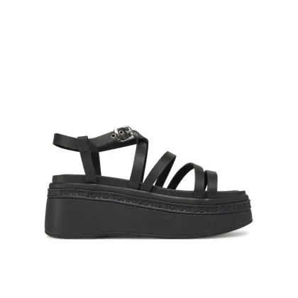 Zdjęcie Tommy Jeans Sandały Tjw Wedgy Strappy Sandal EN0EN02756 Czarny