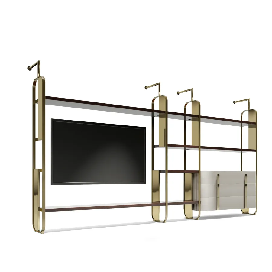 obrazek 2 Elegancka szafka RTV w stylu modernistycznym - do salonu