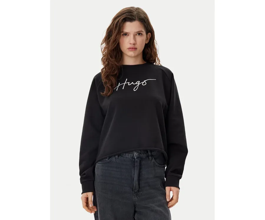 obrazek 1 HUGO Bluza Darace 50534271 Czarny Relaxed Fit