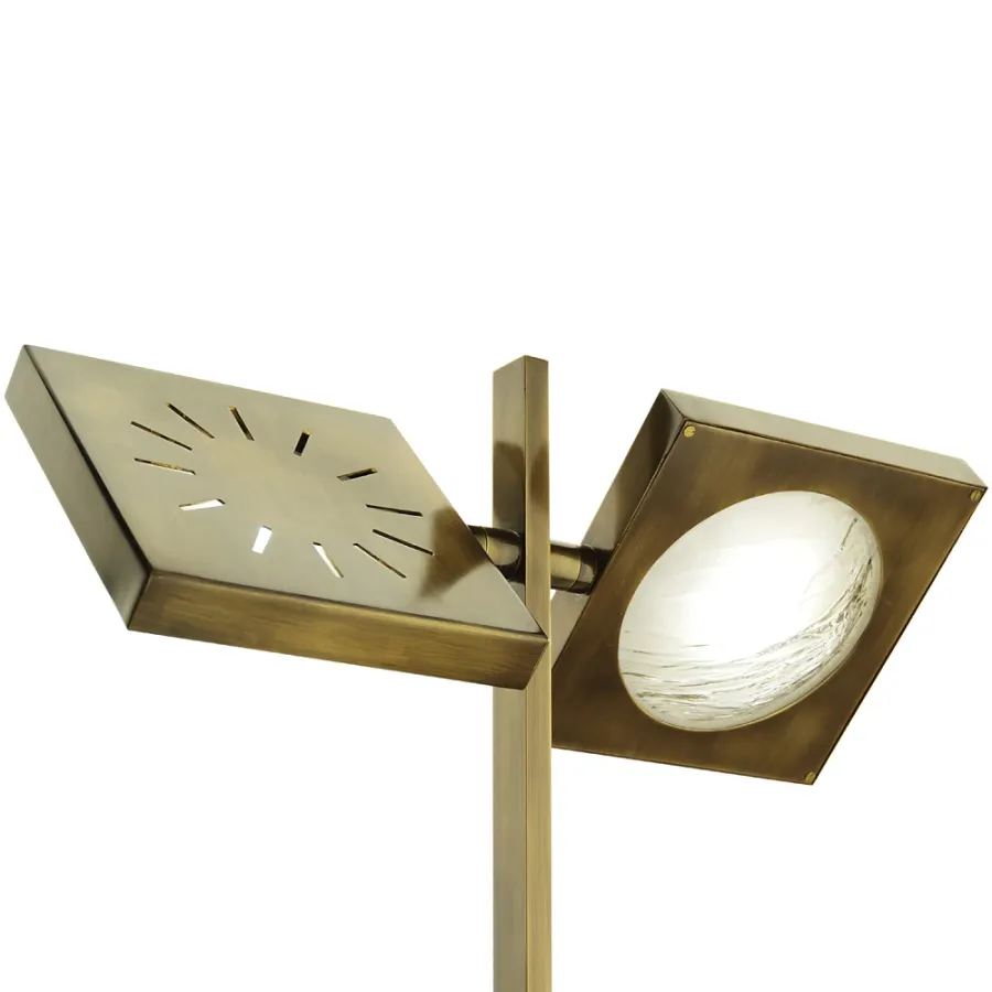 obrazek 4 Regulowana lampa podłogowa dwupunktowa H.140xL.49xP.30 cm