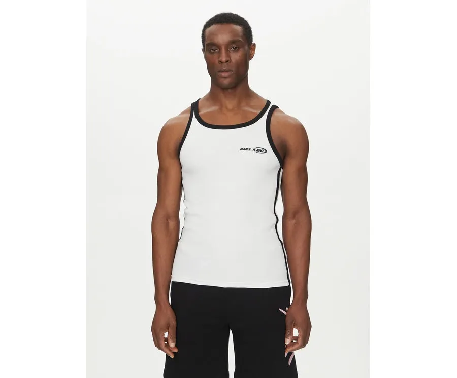 obrazek 1 Karl Kani Tank top Ellipse 60310050 Biały Slim Fit