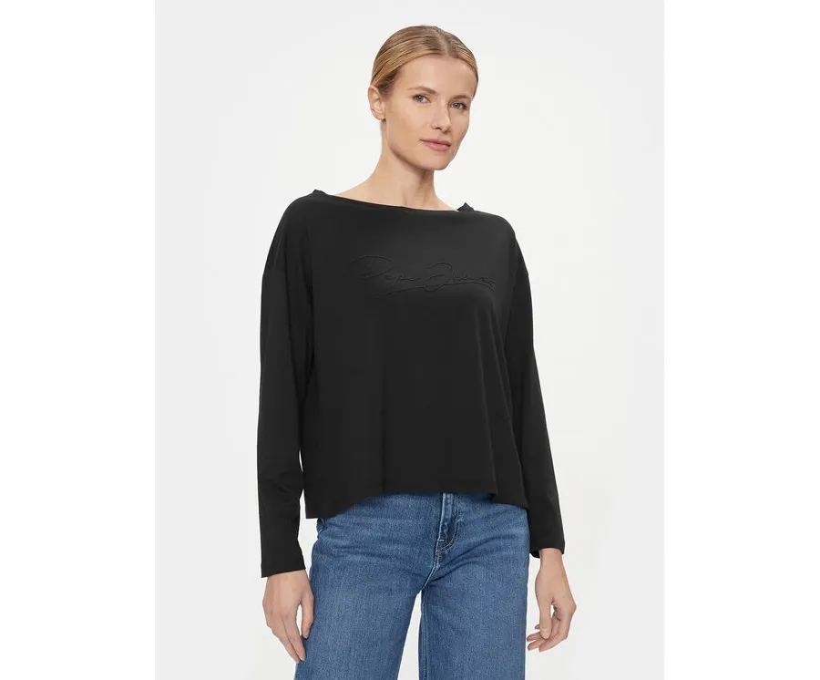 obrazek 1 Pepe Jeans Bluzka Hope PL505739 Czarny Relaxed Fit