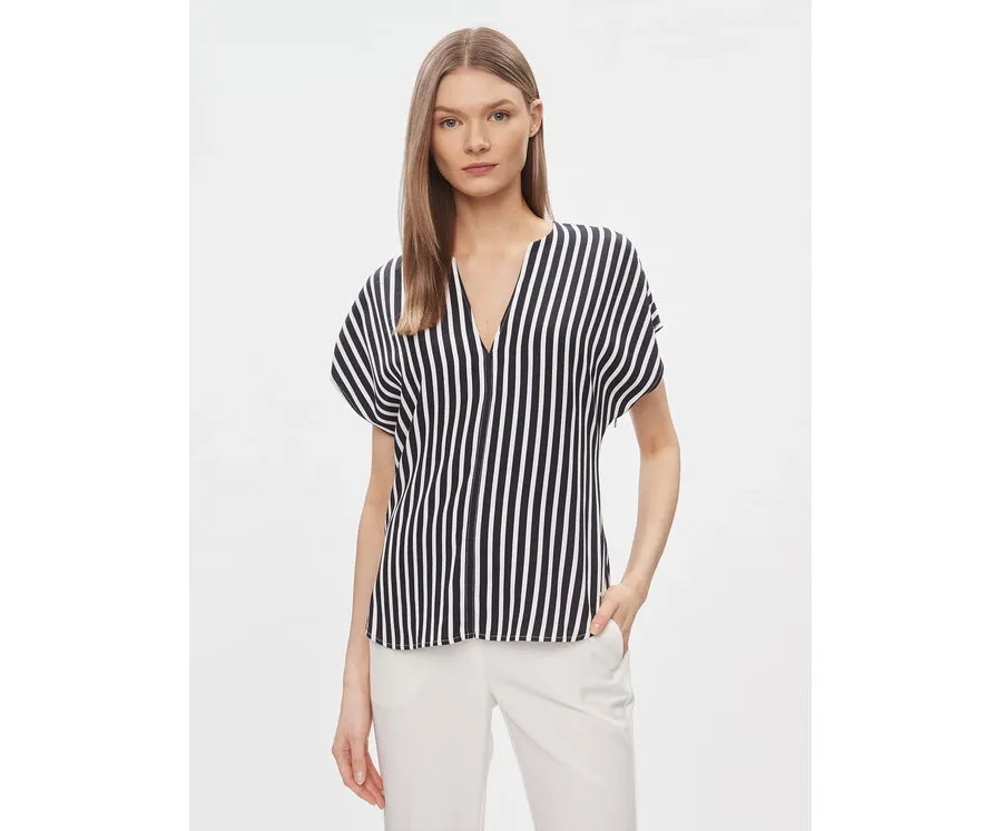 obrazek 1 Tommy Hilfiger Bluzka WW0WW41845 Granatowy Relaxed Fit