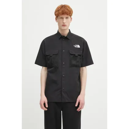 Zdjęcie The North Face koszula TNF X NSE męska kolor czarny relaxed z kołnierzykiem klasycznym NF0A8BK1JK31