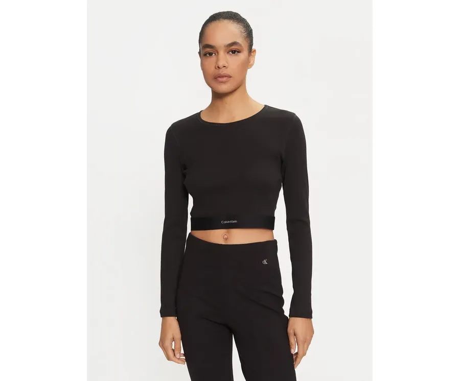obrazek 1 Calvin Klein Underwear Bluzka 000QS7217E Czarny Slim Fit