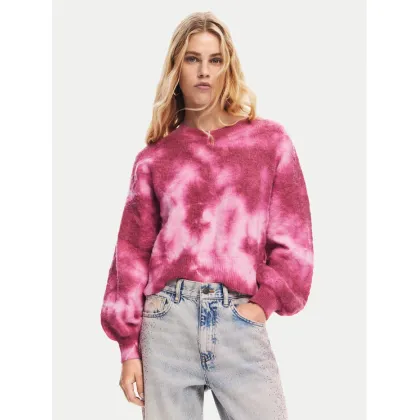 Zdjęcie Desigual Sweter Victoria 24WWJF17 Różowy Relaxed Fit