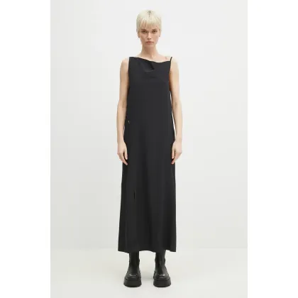 Zdjęcie Y-3 sukienka Slit Dress kolor czarny maxi prosta JD1474