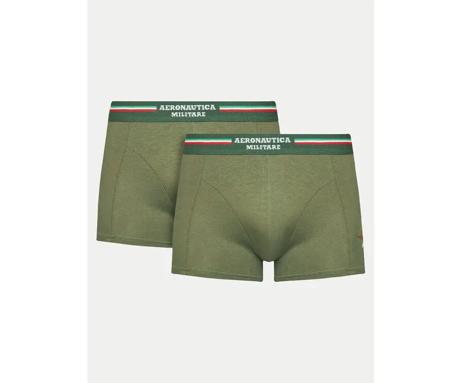 obrazek 1 Aeronautica Militare Komplet 2 par bokserek AM1UBX001 Khaki