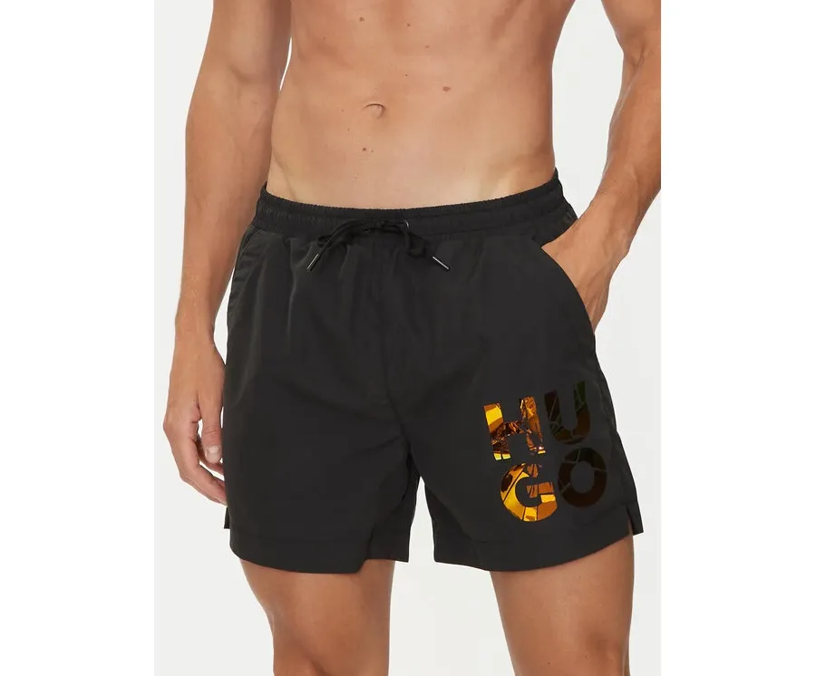 obrazek 1 Hugo Szorty kąpielowe Rame 50524667 Czarny Regular Fit HUGO