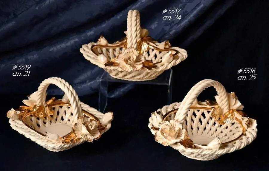 obrazek 1 Wyjątkowe koszyki ceramiczne w 3 wariantach