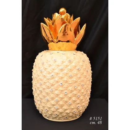 Zdjęcie Ceramiczny złoty ananas