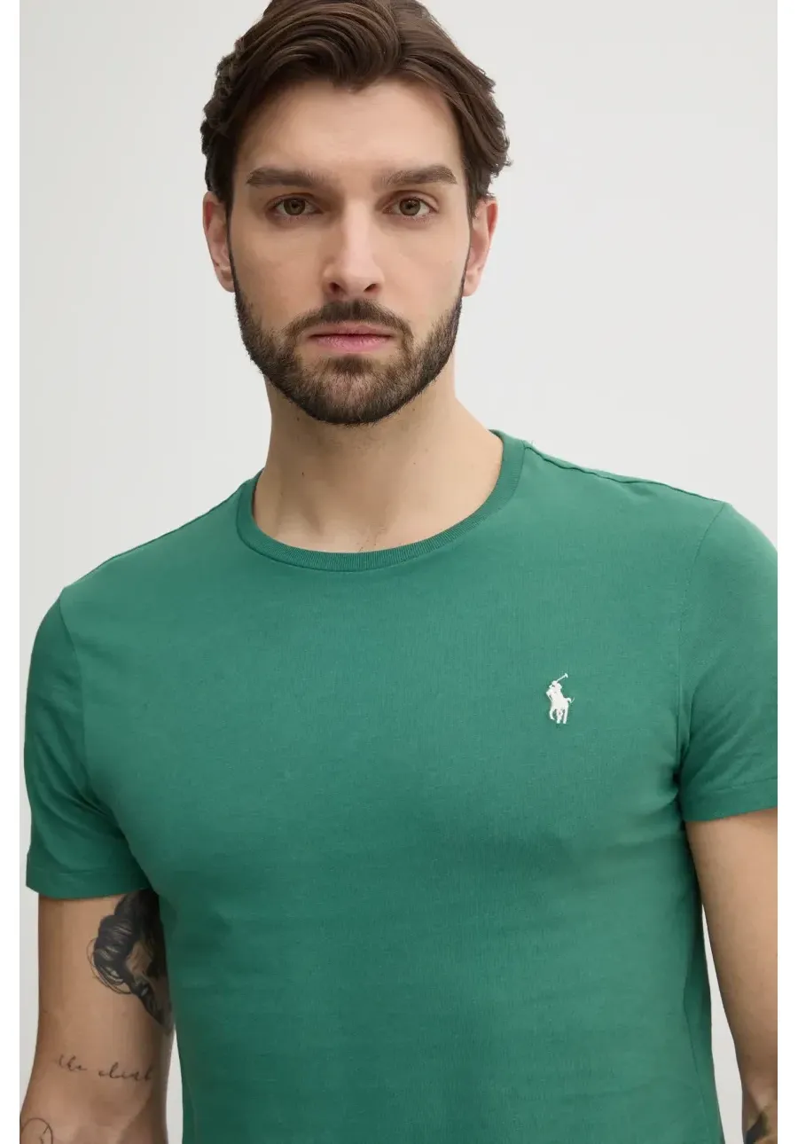 obrazek 1 Polo Ralph Lauren t-shirt bawełniany męski kolor zielony gładki 710671438