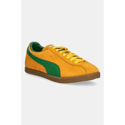 Zdjęcie Puma sneakersy zamszowe Brasil męskie kolor pomarańczowy 401048