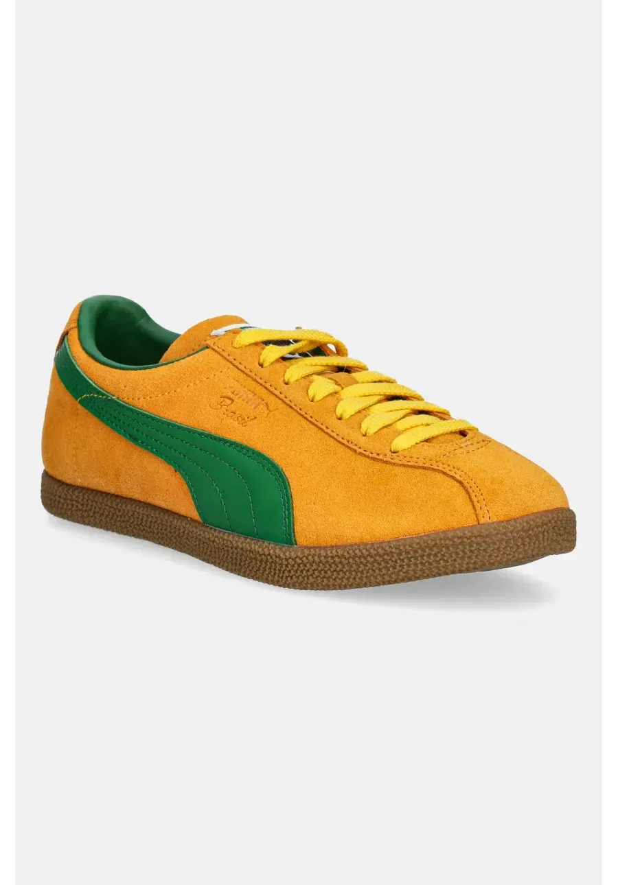 obrazek 1 Puma sneakersy zamszowe Brasil męskie kolor pomarańczowy 401048