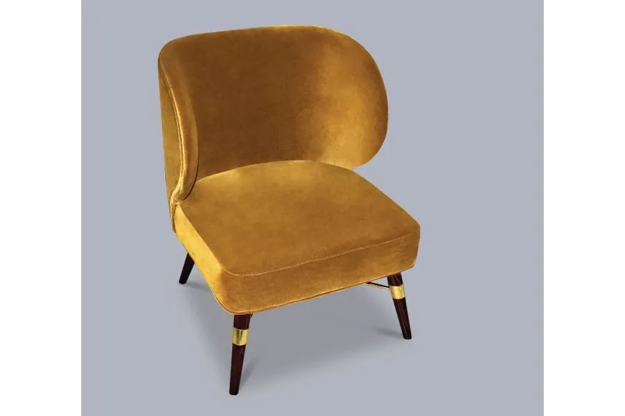 picture 4 Luxurious armchair - brass accents - Ottiu