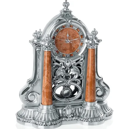 Picture Beautiful clock with a marble dial - Luxury Products