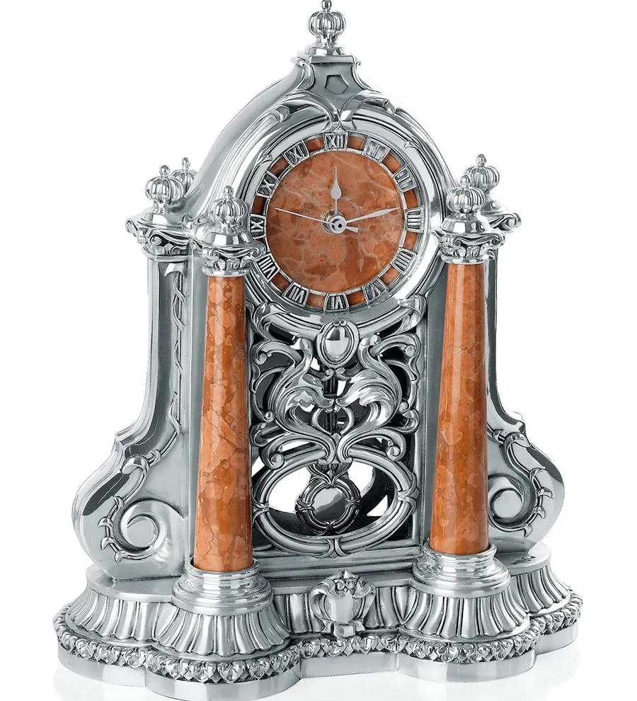 obrazek 1 Piękny zegar z marmurową tarczą - Luxury Products
