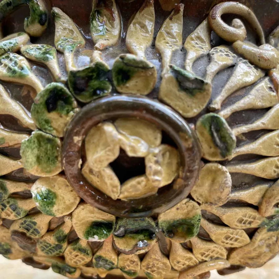 obrazek 5 Antyczny toskański ceramiczny podgrzewacz z XIX wieku