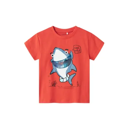 Zdjęcie NAME IT T-Shirt Fish 13241295 Czerwony Regular Fit