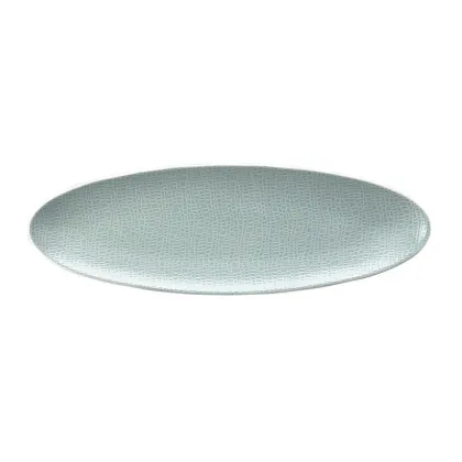 Zdjęcie Owalny wąski talerz do serwowania 35x12 cm w kolorze turkusu - Seltmann Weiden