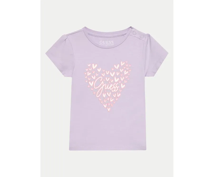 obrazek 1 Guess T-Shirt A4GI01 K6YW4 Fioletowy Regular Fit