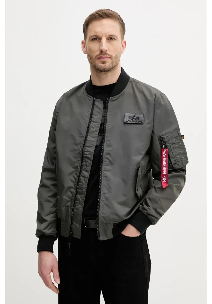obrazek 1 Alpha Industries kurtka bomber Alpha Industries Ma-1 Ttc męski kolor szary przejściowa 126101.136-GRAFITOWY