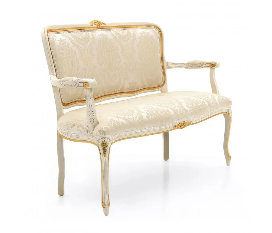 obrazek 1 Beżowa elegancka sofa w stylu ludwikowskim - Sevensedie